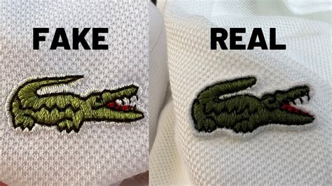 how to spot fake lacoste clothing|lacoste polo counterfeit vs real.